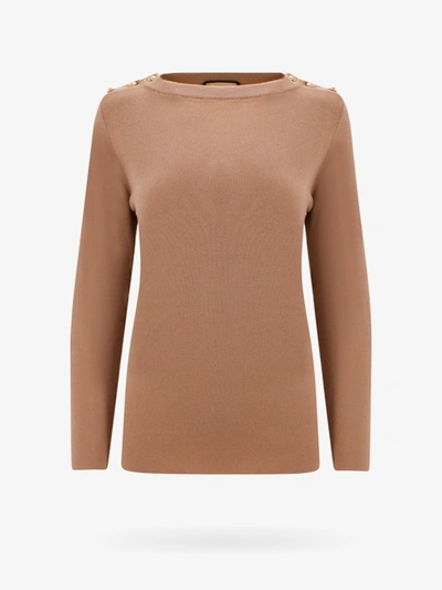 Gucci Sweater In Brown