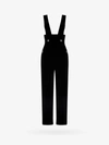 Gucci Silk Viscose Jumpsuit With Cuffs In Black
