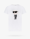Karl Lagerfeld Organic Cotton T-shirt With Front Karl Print In Black