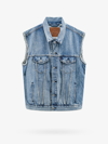 Levi's Hybrid Hoodie Trucker Jacket In Blue