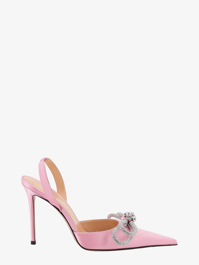 Mach & Mach Bow-detail 105mm Slingback Pumps In Pink