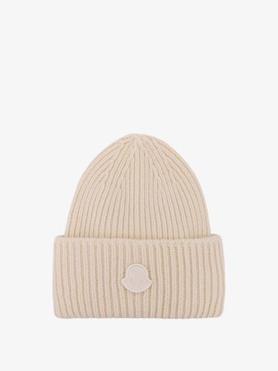 Moncler Wool Hat In Pink