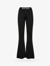 Palm Angels Classic Logo Flared Pants In Black