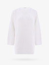 Ferragamo Oversize Ribbed Cotton Sweater In White