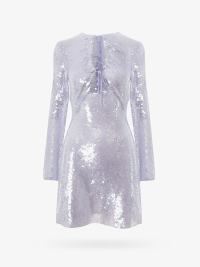 Self-portrait Lilac Sequin Mini Dress In Purple