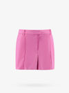 Stand Studio Faux-leather High-waist Shorts In Pink