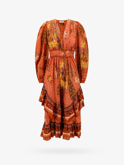 Ulla Johnson Portia Dress In Orange
