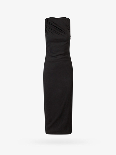 Versace Woman Dress Woman Black Long Dresses
