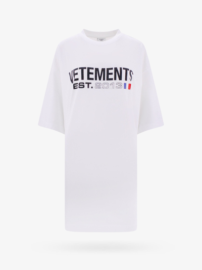 Vetements T-shirt In White