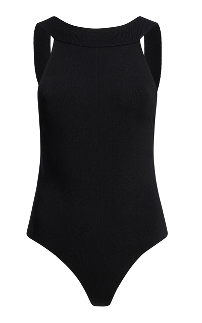 Khaite Campagna Sleeveless Bodysuit In Black