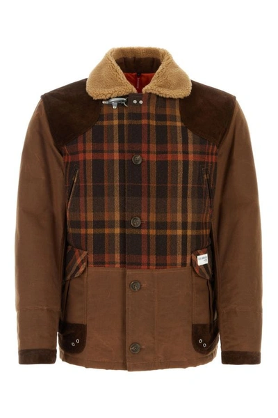 Fay Check Insert Jacket In Multicolour