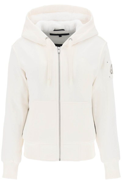 Moose Knuckles Classic Bunny Faux Fur Hooded Jacket In Neutrals