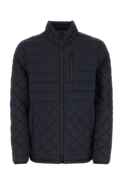 Moose Knuckles Boynton Quilted Zipped Jacket In Blue
