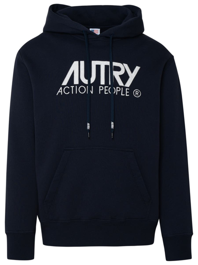 Autry Blue Cotton Sweatshirt