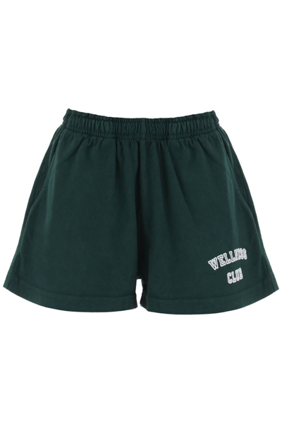 Sporty And Rich Sporty Rich Wellness Club Disco Sweatshorts In Green