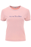ACNE STUDIOS T SHIRT WITH FADED LOGO