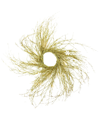 Northern Lights Northlight Pre-lit Gold Glittered Twig Artificial Christmas Wreath - 36-in Warm White Lights In Gold