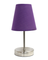 LALIA HOME LALIA HOME NAURU 10.5IN TRADITIONAL PETITE METAL STICK BEDSIDE TABLE DESK LAMP
