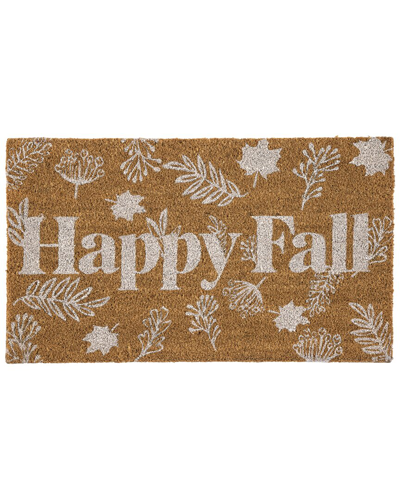 Shiraleah "happy Fall" Doormat In Brown