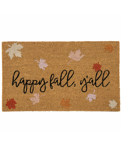 Shiraleah Happy Fall Y'all Doormat In Brown