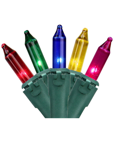 NORTHERN LIGHTS NORTHLIGHT 450-COUNT MULTI-COLOR MINI CHRISTMAS LIGHT SET 92FT GREEN WIRE