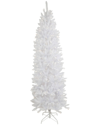 Northern Lights Northlight 7.5ft Pre-lit Rapids White Pine Pencil Artificial Christmas Tree Clear Lights In White