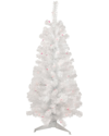 Northern Lights Northlight 4ft Pre-lit White Pine Slim Artificial Christmas Tree - Pink Lights In White