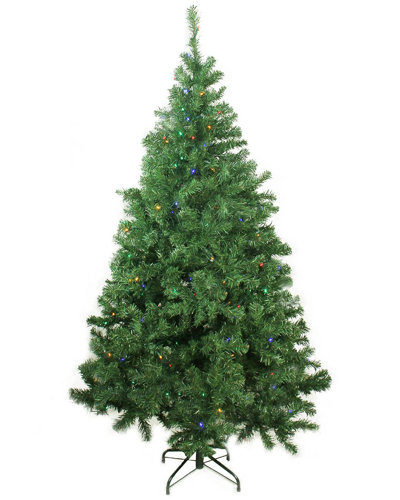 Northern Lights Northlight 6 Ft Pre-lit Led Medium Mixed Classic Pine Artificial Christmas Tree - Multi Lights In Green