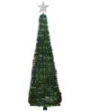 Northern Lights Northlight 6ft Green Color Changing Multiple Function Pop Up Artificial Outdoor Christmas Tree In Green