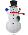 Northern Lights Northlight 71in Led Lighted White Iridescent Twinkling Snowman Outdoor Christmas Decoration In White