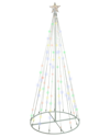 Northern Lights Northlight 6ft Led Color Changing Multiple Function Outdoor Show Cone Tree In White