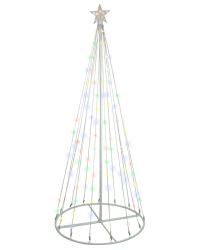 Northern Lights Northlight 6ft Led Color Changing Multiple Function Outdoor Show Cone Tree In White