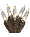 Northern Lights Northlight 100-count White And Brown Led Mini Christmas Lights 33ft Brown Wire In White