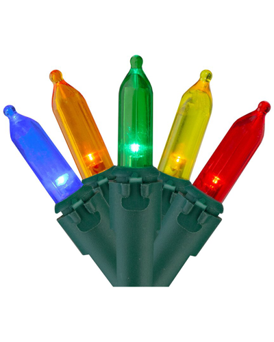 NORTHERN LIGHTS NORTHLIGHT 200 MULTI-COLOR LED MINI CHRISTMAS LIGHTS 49FT GREEN WIRE