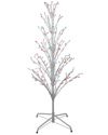 Northlight 4ft White Lighted Christmas Cascade Twig Tree Outdoor Decoration - Multi Lights In Multi