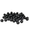 Northlight 60ct Jet Black Shatterproof Matte Christmas Ball Ornaments 2.5  Inches 60mm In Black
