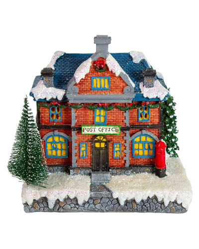 Northern Lights Northlight 7in Red Led Lighted Post Office Christmas Village Decoration