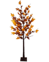 Northern Lights Northlight 6ft Pre-lit Led Brown Maple Artificial Christmas Tree- Clear Lights In Brown