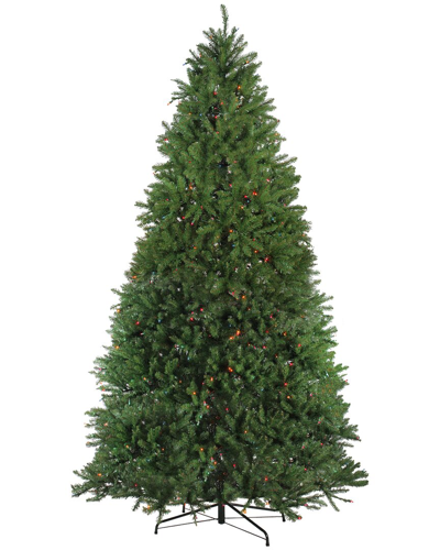 Northern Lights Northlight 9ft Pre-lit Rockwood Pine Artificial Christmas Tree Multi Lights In Green
