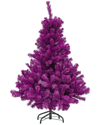 NORTHERN LIGHTS NORTHLIGHT 6FT BOYSENBERRY PURPLE PINE ARTIFICIAL CHRISTMAS TREE UNLIT