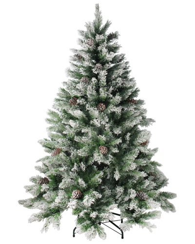 Northern Lights Northlight 7ft Flocked Angel Pine Artificial Christmas Tree - Unlit In White