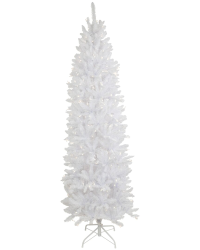 Northern Lights Northlight 7.5ft Pre-lit Rapids White Pine Pencil Artificial Christmas Tree Clear Lights