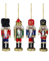 Northlight Assorted Classic Nutcracker Ornaments, Set Of 4 In Red