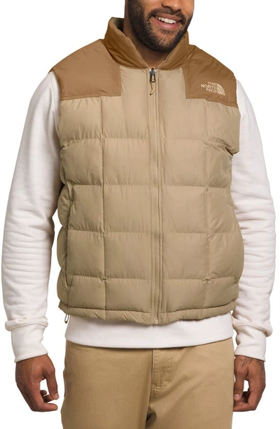 The North Face Lhotse Water Repellent Reversible Waistcoat In Neutral