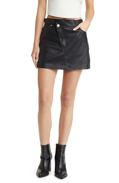 Blanknyc Faux Leather Skort In Black