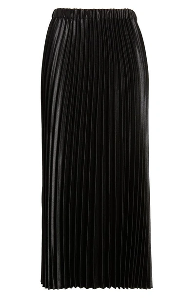 Anne Klein Petite Pull-on Pleated Skirt In Black