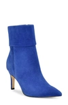 Nine West Gemms Pointed Toe Bootie In Dark Blue