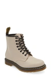 Dr. Martens' 1460 Smooth Leather Lace Up Boots In Creme