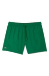 LACOSTE RECYCLED POLYESTER SWIM TRUNKS