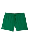Lacoste Light Quick Dry Swim Shorts Mh6270 In Green
